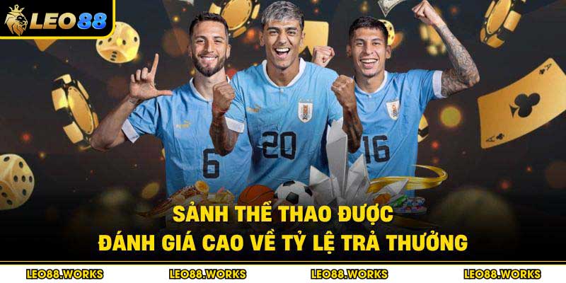 Sảnh thể thao được đánh giá cao về tỷ lệ trả thưởng